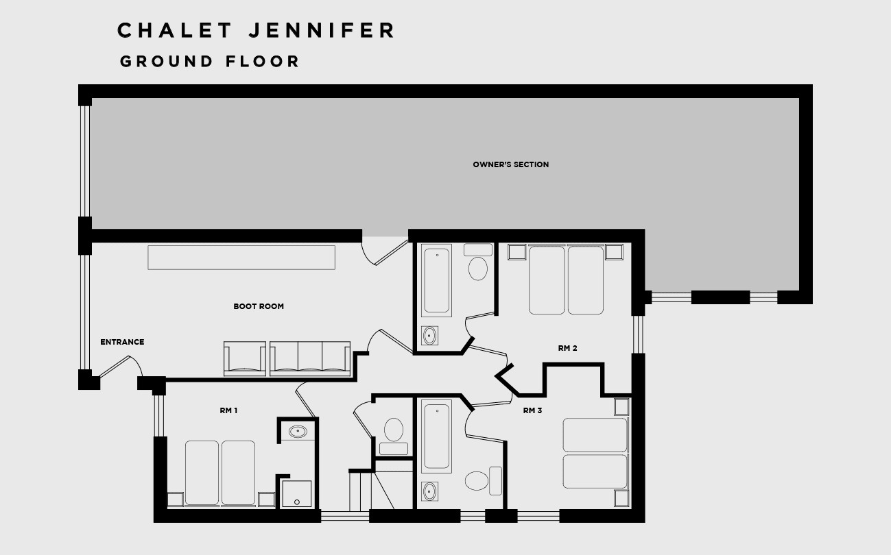 Chalet Jennifer La Tania Floor Plan 2